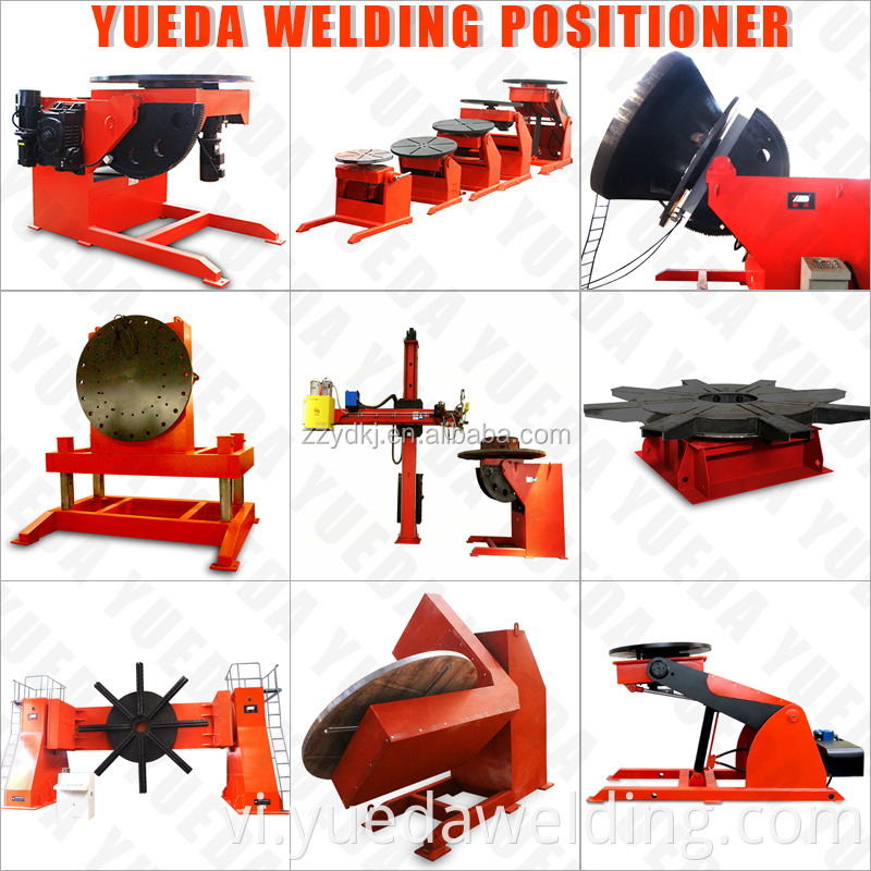 Yueda thương hiệu hàn ống tự động quay positioner 2ton bàn xoay